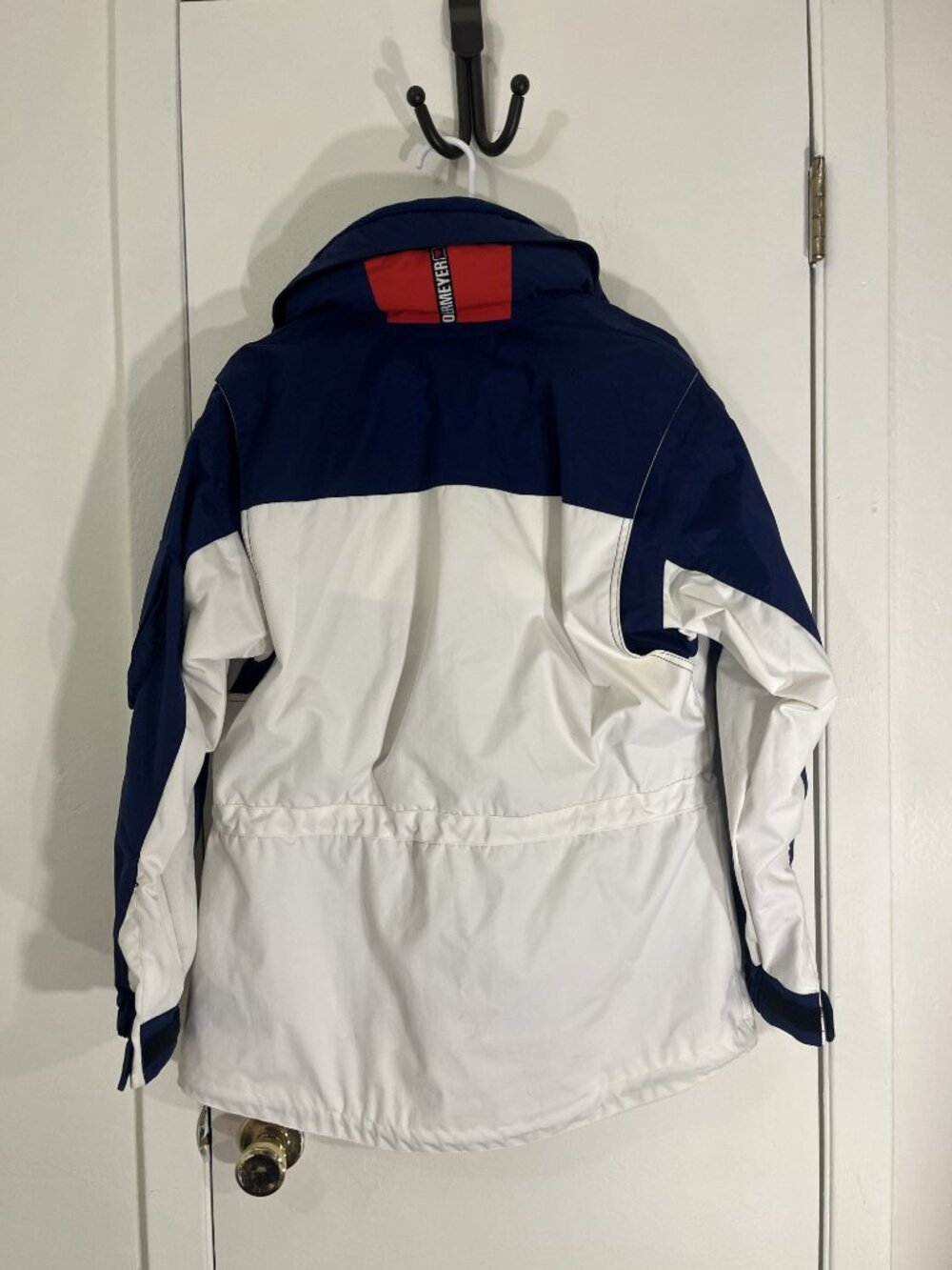Vintage Obermeyer Sport Ski Jacket - White, Navy & Red - Size 10 - Picture 8 of 14
